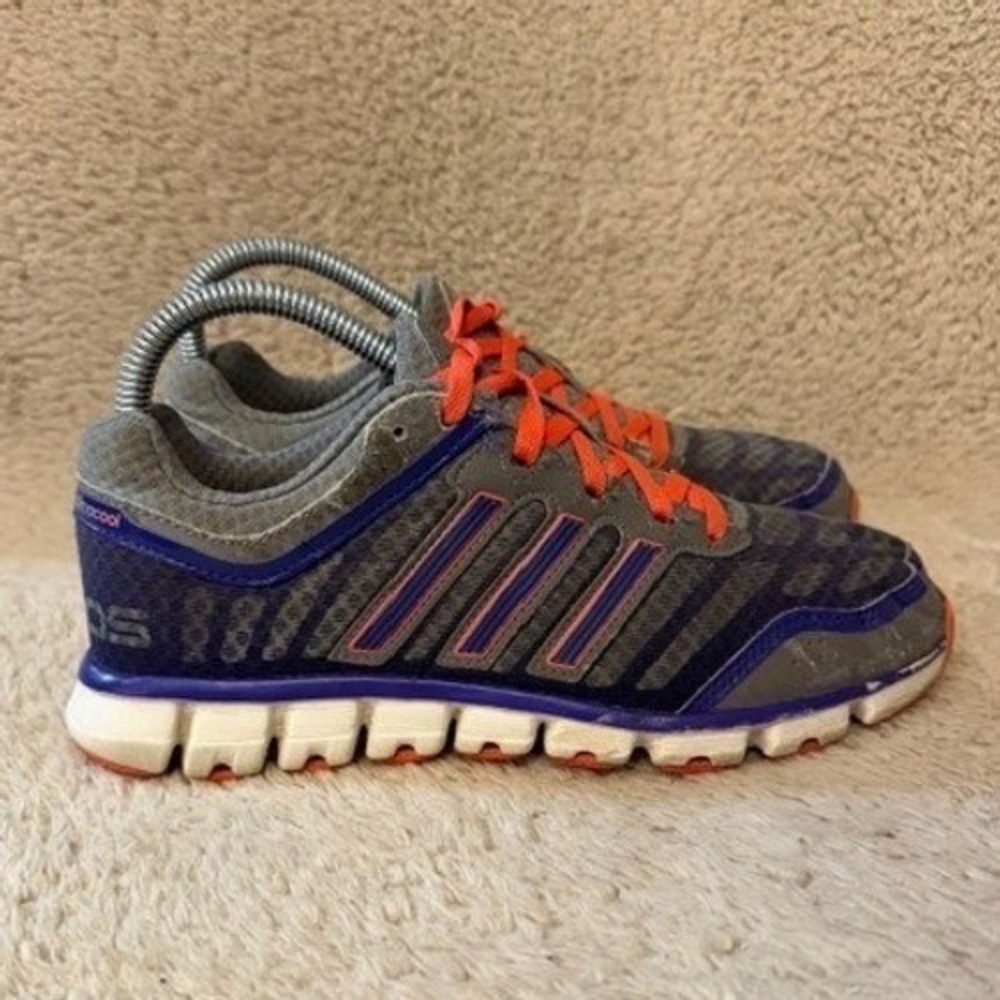 Adidas ClimaCool Fresh Ride Womens 6 Running Shoes Grey Purple Orange G66661